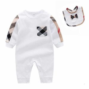 desginer baby clothingBaby's one-piece clothes spring and autumn cotton newborn pajamas new born women's climbing clothe283C