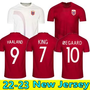 Jerseys de futebol Jersey norueguês Haaland Odegaard camisas de futebol seleção nacional King Elyoussi Berge Normann Men Kit Kit