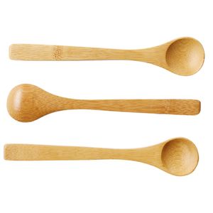 Jam Drewniana łyżka Ecofriendly Japonia Tableware Bamboo Scoop Kawa Honey Tea Spoon Mieszanka