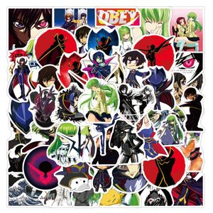 50st anime Code Geass Stickers Lelouch of the Rebellion Graffiti Stickers för DIY Bagage Laptop Skateboard Motorcykelcykelklistermärke