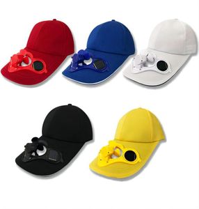 Solar Power Hat Cap Ventole di raffreddamento per Golf Snapbacks Sport Estate Cappellini da sole all'aperto con Fan Snapbacks Fashion