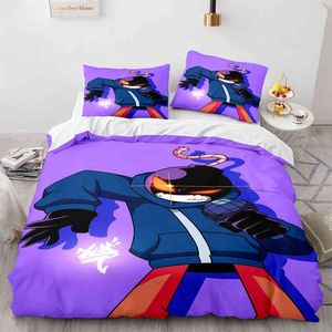 Zestawy pościeli w piątek wieczorem Funkin Whitty Single Twin Full Queen King Size Quilt Cartoon Calm Cover Caster Pillow Case