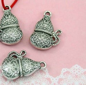 Tibetan Silver gourd pendant Handmade Decorative Metal DIY Jewelry Alloy accessories dg4s