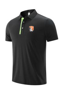 22 Stade Lavallois Mayenne Polo Leisure-skjortor för män och kvinnor på sommaren andas Dry Ice Mesh Fabric Sports T-shirt-logotyp kan anpassas