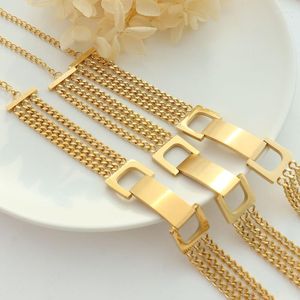 Catena a maglie stile anca bracciale moda donna braccialetto placcato oro 18 carati gioielli in acciaio inossidabile chiusura in metallo cubano per ragazze Kent22