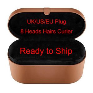 Factory Top Quality Powietrze Wrap Hair Curler Profesjonalne narzędzia Salon EU US UK Wersja heads Curling żelazo do normalnych włosów z pudełkiem