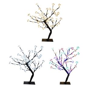 Night Lights Artificial 48 LED Birch Tree Light Tabletop Decorations Battery Powered Up For Christmas Thanksgiving Bedroom Wedding