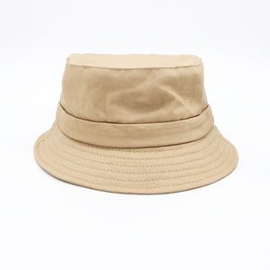 Kvinnor hattar med bred brätte Summer Le Bob Bucket Hat Enfärgad bomullsdesigner