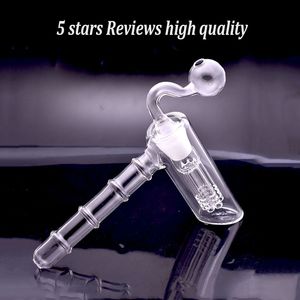 Hitman Glasbong Shisha rauchende Wasserpfeifen 18 mm weibliche Dab Rigs Heady Beaker Bong Ashcatcher Wasserpfeifen mit männlichem Ölbrennerrohr