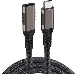 USB C拡張ケーブル男性から女性タイプC USB3.2GEN2 Fulfeatured Extender Cord for MacBook Pro Samsung S20 Xiaomi 11