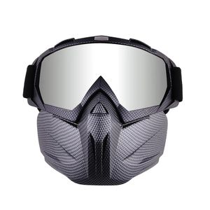 Kış Erkek Kadın Açık Gözlük Kayak Snowboard Snowmobile Goggles Kar rüzgar geçirmez Gözlük Motokros Serin Güneş Gözlüğü Yüz Maskeli Çok Renkler