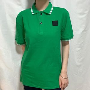 Rozet Yamalar Yaz Harfler Baskı Polo Markalar Giyim Cottom Giyim Tees ile Man Kadınlar High Street Tees İçin Erkek Tasarımcı Polos Gömlek