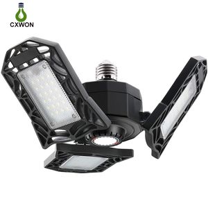 Yüksek parlaklık garaj ışığı deforme edilebilir 120W 150W 200W E27 E26 LED LAMP 85-265V İç Mekan Tavan Işığı 4 Yaprak Çalışma Evi Çalışma Işıkları