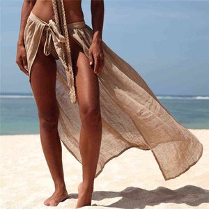 Wholesale white bikini cover ups for sale - Group buy 2019 New Long White Khaki Beach Cover Up Sexy Swimsuit Cover Ups Beach Dress See Through Bikinis Hot Tunic Women Sarong Y220419