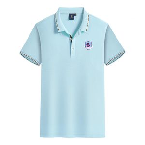 Drogheda United F.C. Camiseta masculina de algodão penteado de alta qualidade para lazer de verão profissional camisa de lapela de manga curta