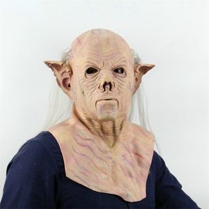 Alien Pharaoh Mask Halloween Scared Decoration Creepy Latex Horror Ghost Mask Costume Party Puntelli Cosplay 220812