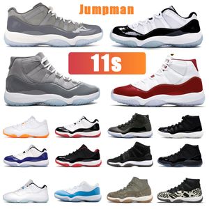 Sapatos de basquete 11 11s Snakeskin Pink White Win como 82 96 Cap e vestido Space Jam Mens Athletic Sports Sneakers 7-12