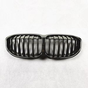 Car Parts ABS Front Kidney Grill 1-Slat Grille For BMW 1 Series F40 20 20-In Black Single Line Mesh Grille Bumper