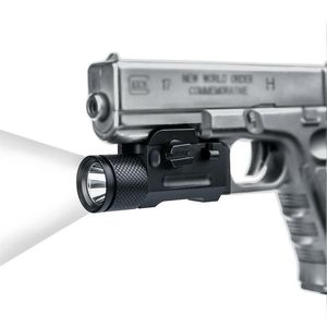 HQ lúmens pistola tática lanterna LED STROBE SUPER BRILHA LIGHT para pistola de rifle GLO CK G17 C C Gun Sgun mm Rail Mo304m