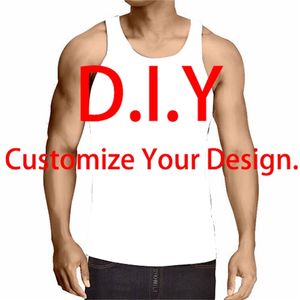 Impressão 3D Design personalizado Moda Men Men Gym Gym Panties Senhoras Sexy Tank Top Consignment Dropshippers 220704