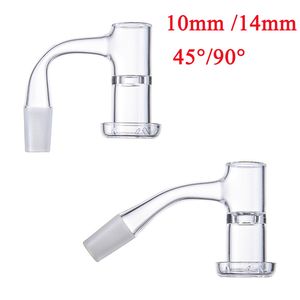 Special Splash Guard Quartz Banger Nails 20mmOD Flat Top Terp Slurper Bordo smussato Nail Seamless Completamente saldato Quartz Bangers Oil Rigs Bong Accessori per fumatori