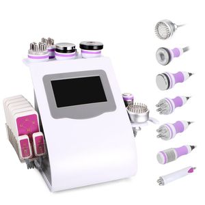 Bärbar 9 i 1 Vakuum +40K Cavitation +RF +8 LIPO LASER BODY SLAMMING MASKIN Ultrasonic Cavitation Radio Frequency Machine