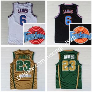 NCAA St. Vincent Mary High School Irish 6 23 James Jerseys Basketball Shirt Tune Squad Toone Tunesquad Space Jam Green Jerseys