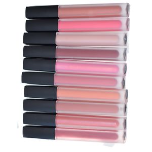 Lipgloss matt Flüssiger Lippenstift LipGloss Makeup Frost Sexy Lippenstifte 4,5g nackt rot lila rot Kosmetik kein Logo Private Label