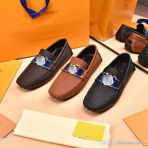 A4 Handmade Genuine Leather Men Shoes Luxury Brands Italian Casual Mens Loafers Breathable Driving Shoe Designer Moccasins For Man Gray size 38-46