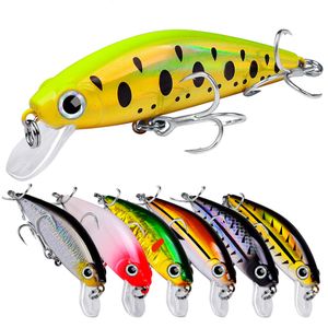 K1631 8cm 11g Fishing Lures Shallow Deep Diving Swimbait Crankbait Fishing Wobble Multi Jointed Hard Baits for Bass Trout Freshwater and Saltwater 5pcs/Kit