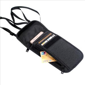 Wholesale travel neck wallet for sale - Group buy Card Holders Neck Hanging Travel Passport Cover Wallet ID Holder Storage Clutch Money Bag Multifunction Package Box Casual