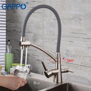 Gappo Kitchen Faucets Mässingsfat Filter kran Kök Vatten TAP Mixer Dricksvattenkran Torneira Para Cozinha T200424