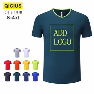 T-shirt da uomo personalizzata con scollo a V Fashion Soild Uomo Top Tees Manica corta Camisas Roupas Masculinas Madre Bambini Genitore Bambino Outfit 220621