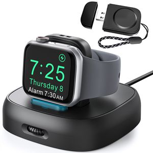 wireless iWatch Charger stand with charging cable detachable USB charger for Apple watch series 7 6 5 4 3