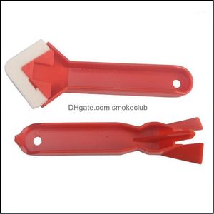 Squeegees 2Pcs/Set Hand Tool Kit Cak Sealant Scraper Plastic Spata Spreader Home Decor Glass Cement Removal Drop Delivery 2021 Household Cle