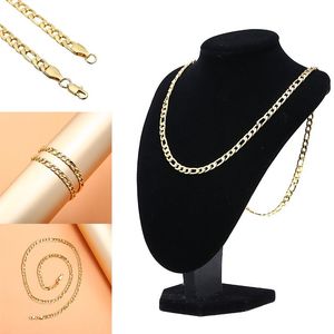Chains Hip Hop Men s quot Solid Gold Color Link Chain Necklace Women Men Kids DIY Handmade Long Bracelet Jewelry CollaresChains