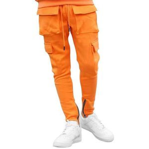 Herrbyxor Weatpants hiphop joggers last byxa m￤n casual byxor svart orange mager byxor gym streetwear pantalones hombre 220816