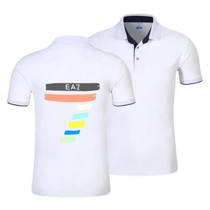 Hochwertige Sommer-Poloshirts für Herren und Damen mit kurzen Ärmeln, individuelles Revers, einfarbige T-Shirts, modische Tops, Drop 220608