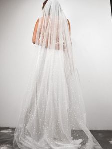 أغطية الرأس V101 Glitter Veil Procking Bridal Champagne Golden Wedding Veils Excesssories for Brides Long Veilheadpieces