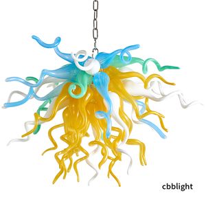 Współczesne lampy żyrandola Dale Chihuly Art Ręcznie wysadzony szklany żyrandol światło certyfikat certyfikat LED żyrandole do dupleksowego budynku foyer loft lr1420