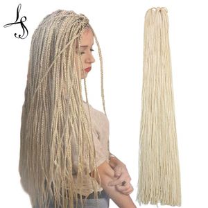 28 Polegada de Comprimento ZIZI Tranças de Crochê de Cabelo Extensões de Cabelo Pacotes de Torção Pequena Dreads de Cabelo Trança de Cabelo Sintético LS09