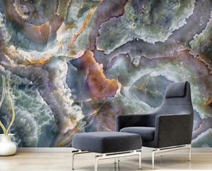 3D Papel de parede Mural HD Atmosférico Padrão de pedra de mármore Fundo de parede de parede Apartamento Renovação Os papéis de parede de mármore