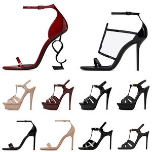 Женские роскошные туфли дизайнерские обувь на высоких каблуках сандалии Opyum Насосы насосы Stiletto каблуки с открытыми пальцами на вечеринке