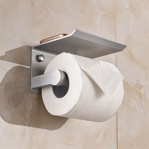 Paper Phone Holder Wall Mount Mobile Phones Towel Rack Roll Tissue Box for Kitchen Toilet Bathroom Y200108