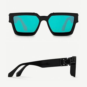 Designer Solglasögon Män Kvinnor MILLIONAIRE 96006 3D Ram Lyx Inlay Tjock Acetat Klassisk Design Glasögon Original Box