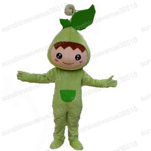 Хэллоуин зеленый листовый талисман талисман высококачественный мультфильм персонаж карнавал унисекс взрослый размер рождественский день рождения.