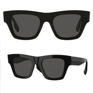 logo aste occhiali sole nero Bio-acetato Occhiali quadrati top quality Shades 4360 uomo donna protezione UV400 lenti pelle Acetato montatura astuccio panno scatola accessori