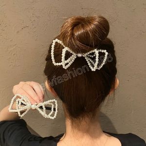 Bowknot Pearl Hair Ropes Rubber Bands Women Elastic Ponytail Scrunchies Hair Tie Gum Gifts Headwear Hair Accessories