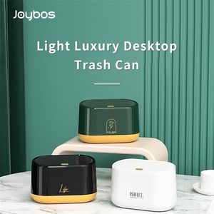 Office Dressing Table Trash Can Desk Desktop Mini Bin Skräp Korg Bucket Room Liten Smal Lock Dustbin Avfallsbehållare Container 220408