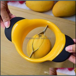 Kitchen Stainless Steel Mango Slicer Large Fruit Cutter Blades With Non Slip Handles Lx3449 Drop Delivery Vegetable Tools Kitchen Di
